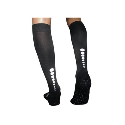 Logn football grip socks from the back