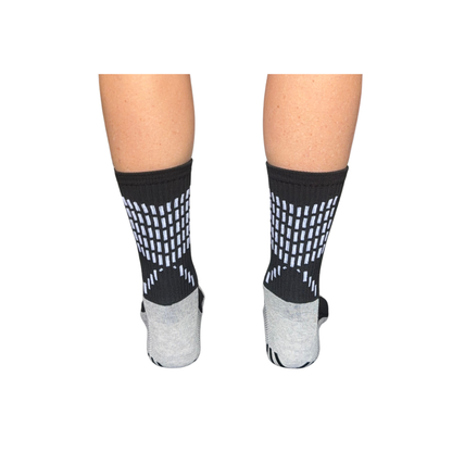 Black Crew Grip Socks - M/L size